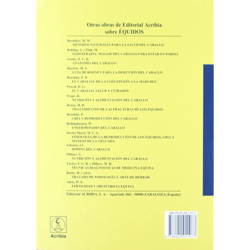 LESIONES DEL CABALLO TRATAMIENTO Y REHABILITACION (2 EDICION)