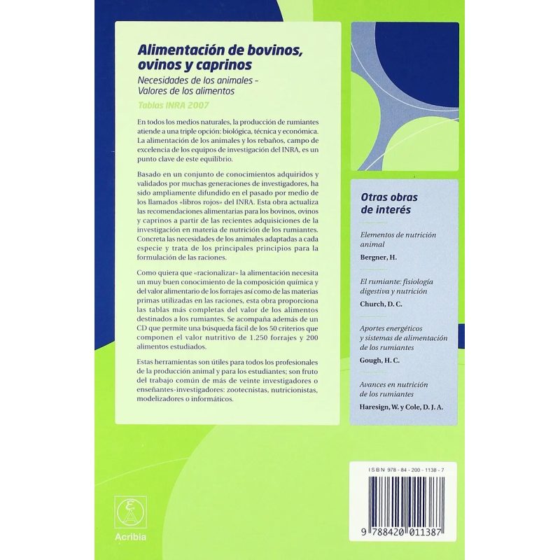 ALIMENTACION DE BOVINOS OVINOS Y CAPRINOS NECESIDADES DE LOS ANIMALES VALORES DE LOS ALIMENTOS