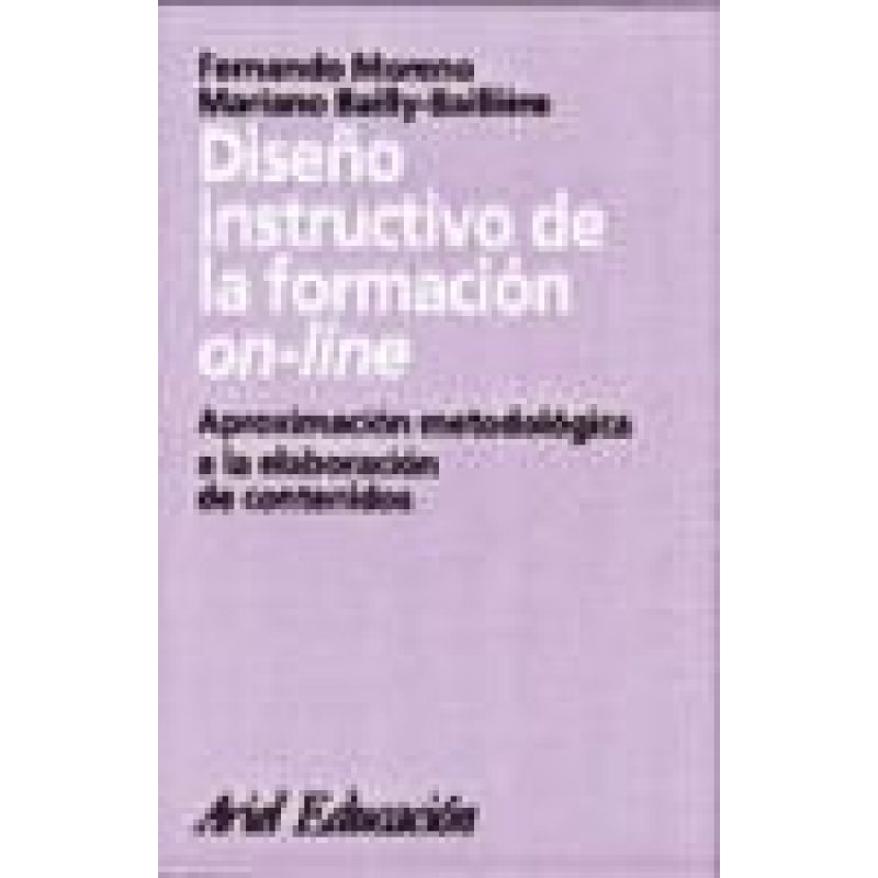 DISEÑO INSTRUCTIVO DE LA FORMACION ON LINE APROXIMACION (ARIEL EDUCACION)