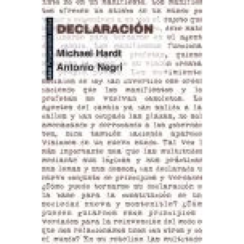 DECLARACION (COLECCION PENSAMIENTO CRITICO)