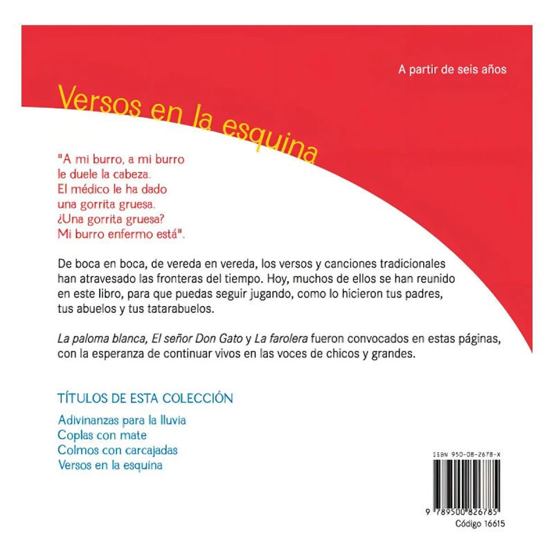 VERSOS EN LA ESQUINA (COLECCION DE BOCA EN BOCA)