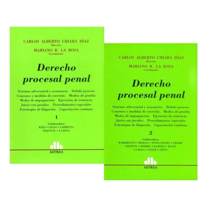 DERECHO PROCESAL PENAL (2 TOMOS)