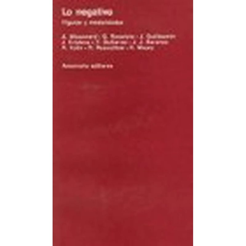 LO NEGATIVO FIGURAS Y MODALIDADES