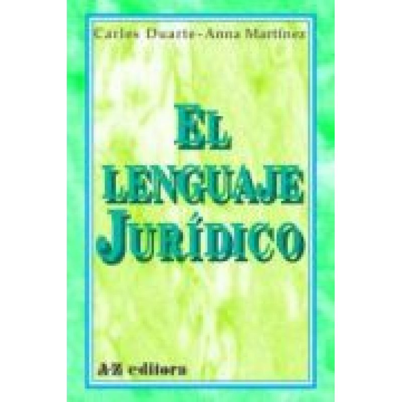 LENGUAJE JURIDICO (CIENCIAS DEL LENGUAJE) (CARTONE)