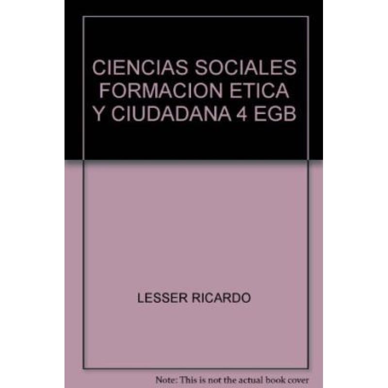 CIENCIAS SOCIALES 4 AIQUE EGB FORMACION ETICA Y CIUDADA