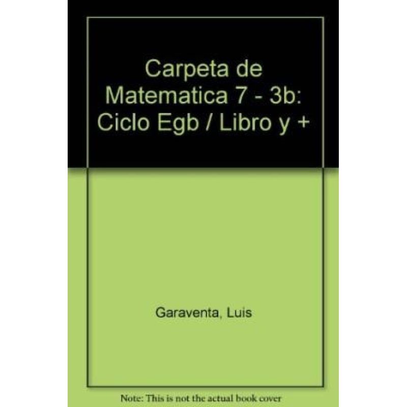 CARPETA DE MATEMATICA 7 AIQUE EGB