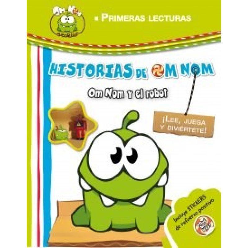 CUT THE ROPE HISTORIAS DE OM NOM (OM NOM Y EL ROBOT) (INCLUYE STICKERS DE REFUERZO