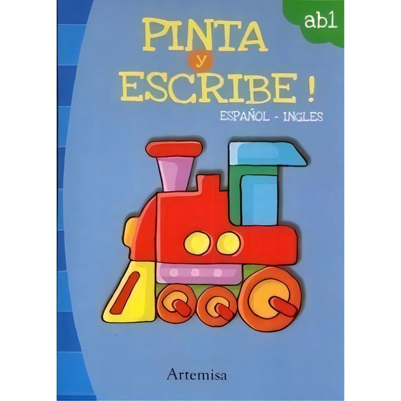 PINTA Y ESCRIBE (TREN) (ESPAÑOL/INGLES)