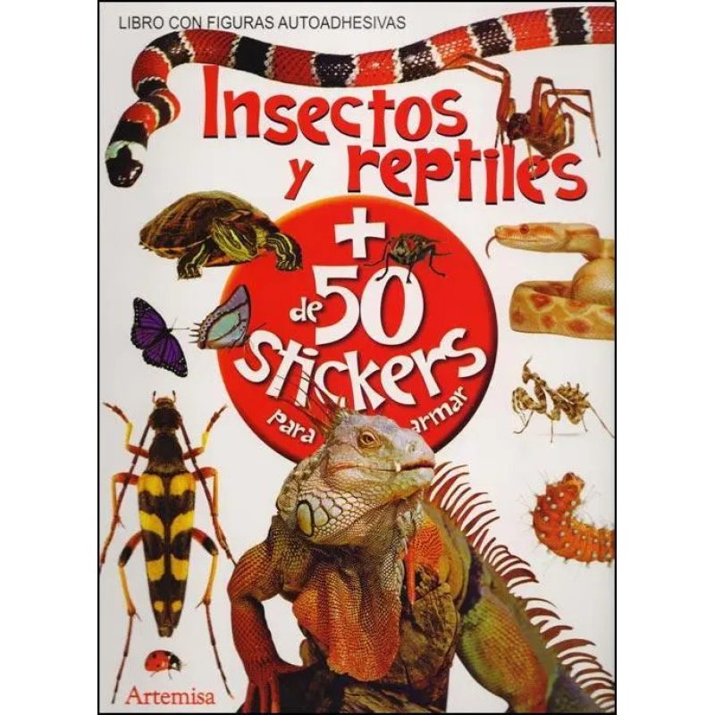 INSECTOS Y REPTILES (LIBRO CON FIGURAS AUTOADHESIVAS)