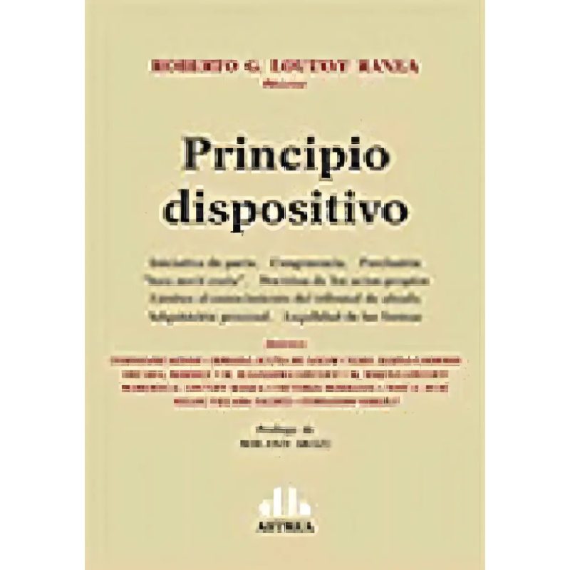 PRINCIPIO DISPOSITIVO