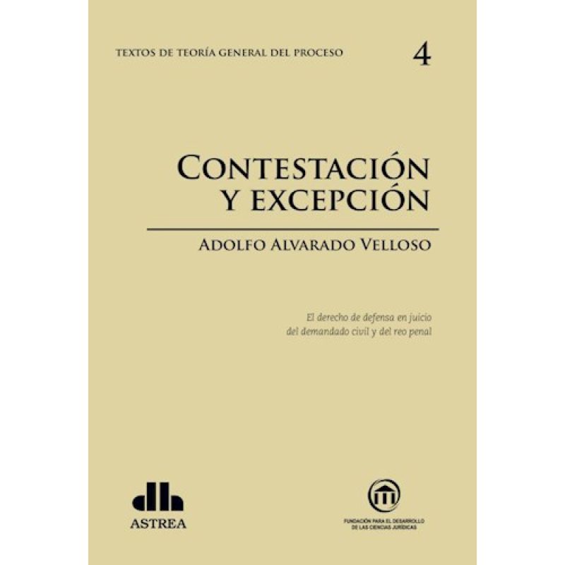 TEORIA GENERAL DEL PROCESO 4 CONTESTACION Y EXCEPCION