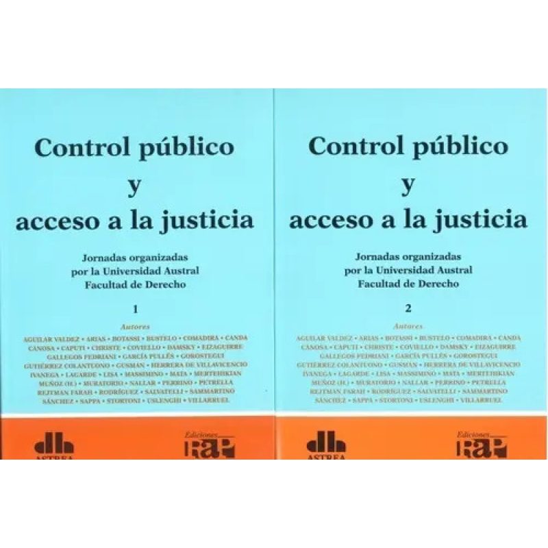 CONTROL PUBLICO Y ACCESO A LA JUSTICIA (2 TOMOS)