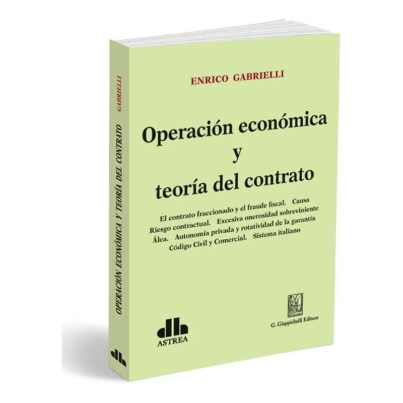 OPERACION ECONOMICA Y TEORIA DEL CONTRATO