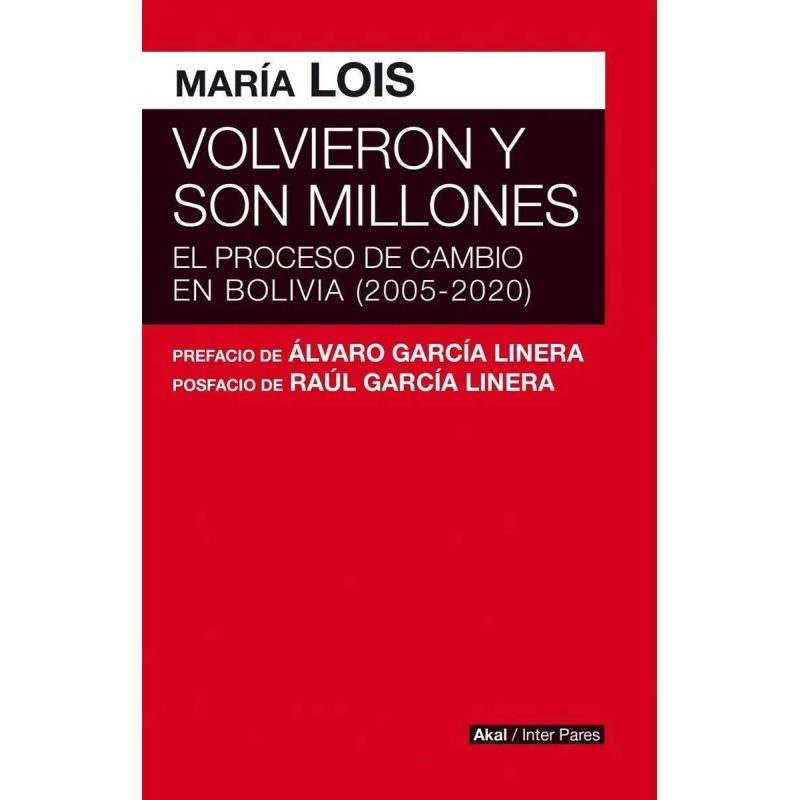 VOLVIERON Y SON MILLONES EL PROCESO DE CAMBIO EN BOLIVIA 2005-2020 (COLECCION INTER PARES)