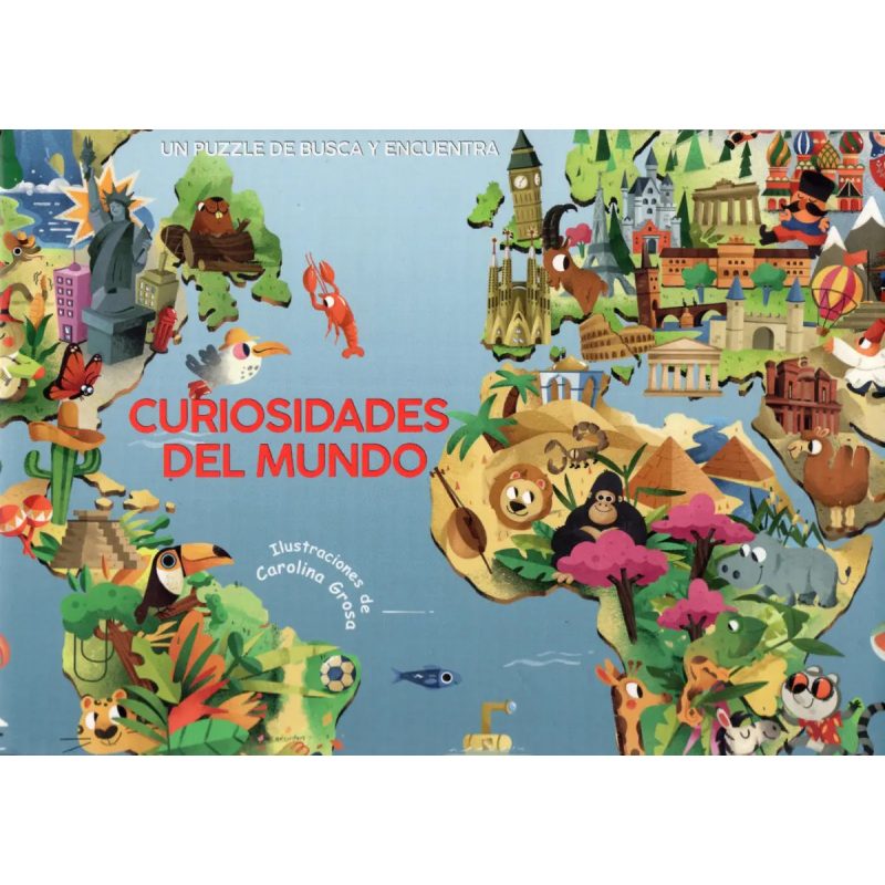 CURIOSIDADES DEL MUNDO UN PUZZLE DE BUSCA Y ENCUENTRA (INCLUYE LIBRO Y PUZZLE DE 36 PIEZAS) (CAJA)