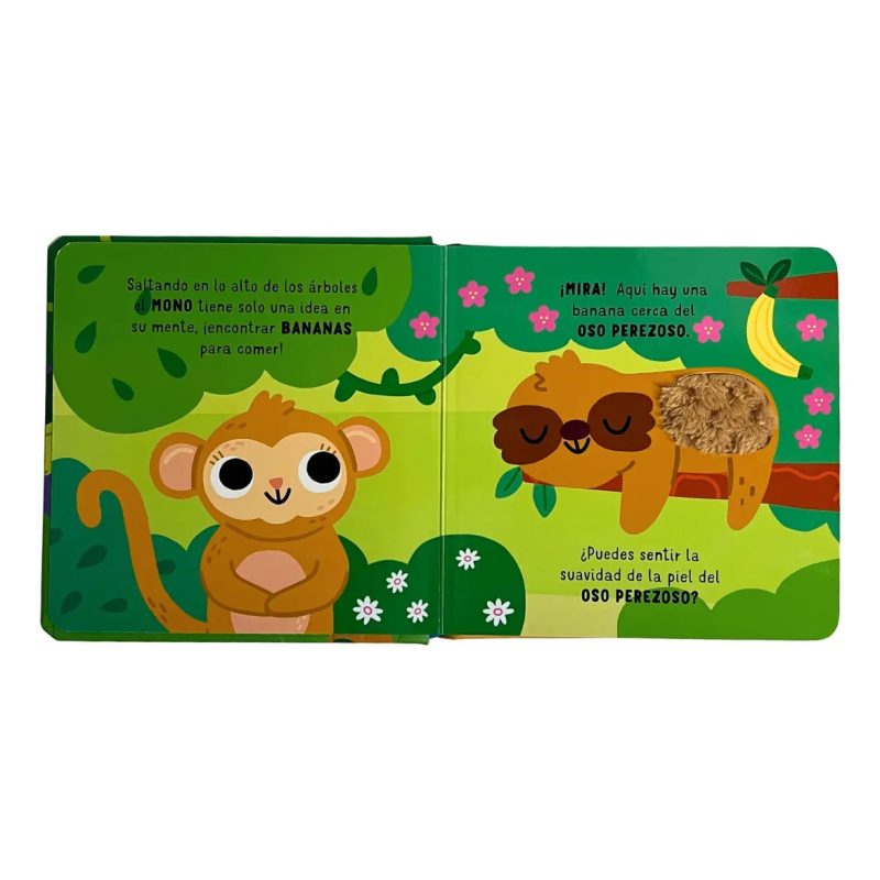 OSCAR EN LA SELVA (+ 18 MESES LIBRO PARA TOCAR Y SENTIR) (HOJAS CARTONE)