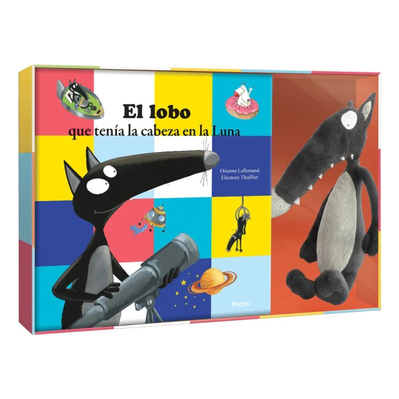 LOBO QUE TENIA LA CABEZA EN LA LUNA (INCLUYE LOBO DE PELUCHE) (+3 AÑOS) (CAJA)