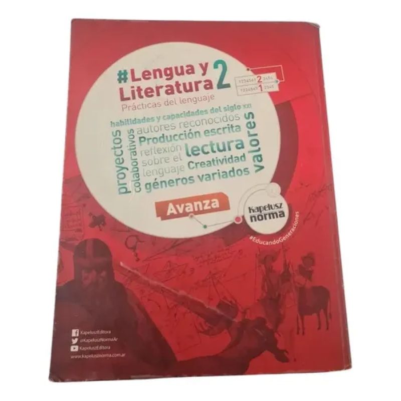 Lengua Y Literatura 2 Avanza - Kapelusz Norma (Usado) - Miniatura 2