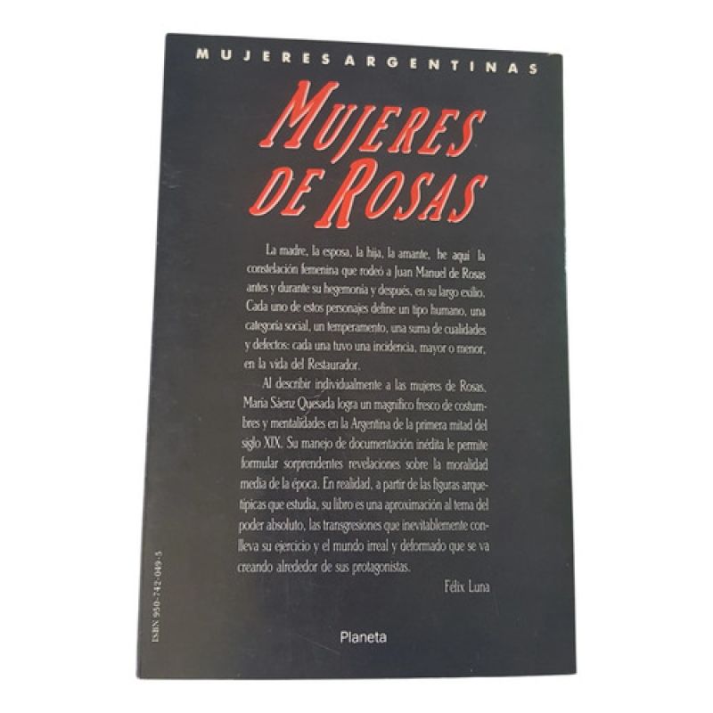 Mujeres De Rosas - María Sáenz Quesada - Planeta (Usado) - Miniatura 2