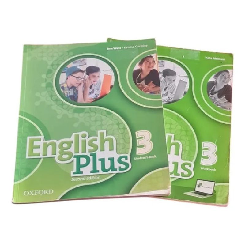 English Plus 3 2/ed - Student's Book + Workbook - 2 Libros (Usado)