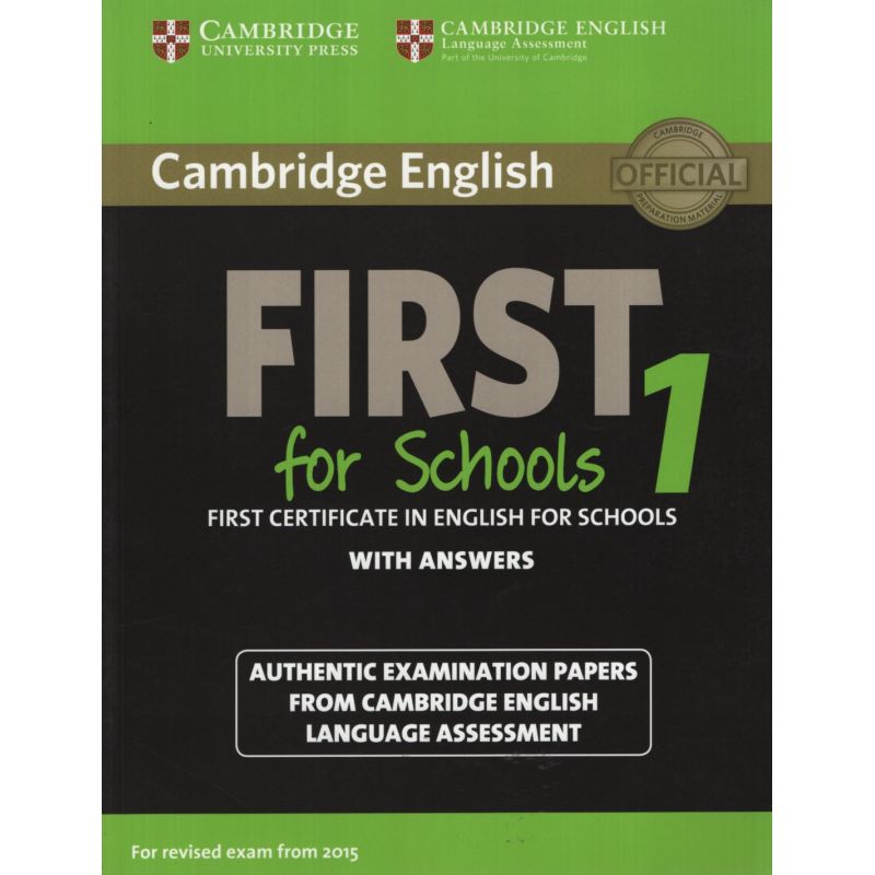 CAMB.ENG.FIRST FOR SCHOOLS 1 2015 - SB W/KEY