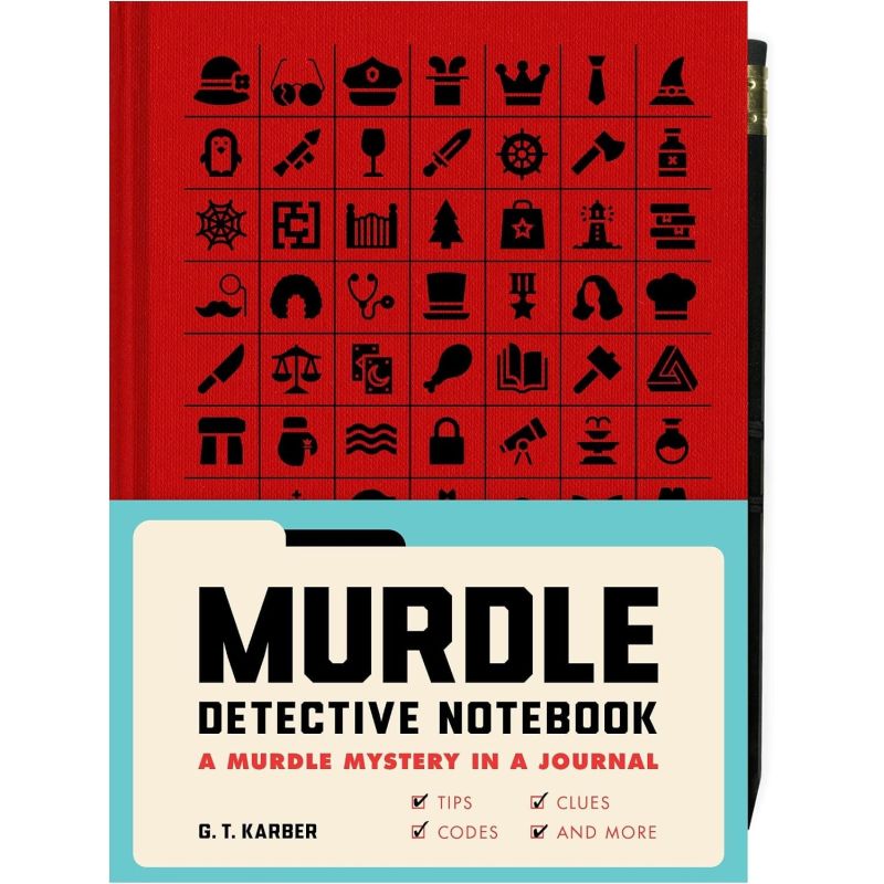 MURDLE DETECTIVE NOTEBOOK - A MURDLE MYSTERY IN A JOURNAL - TIPS, CODES, CLUES, AND MORE - HB