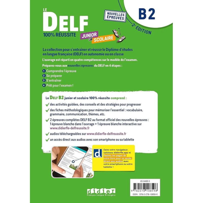 DELF JUNIOR ET SCOLAIRE B2 100 % REUSSITE, LE - 2/ED. - Miniatura 2