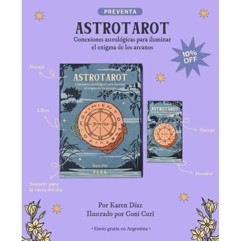 ASTROTAROT - LIBRO + BARAJA - CONEXIONES ASTROLOGICAS PARA ILUMINAR EL ENIGMA DE LOS ARCANOS - Miniatura 2