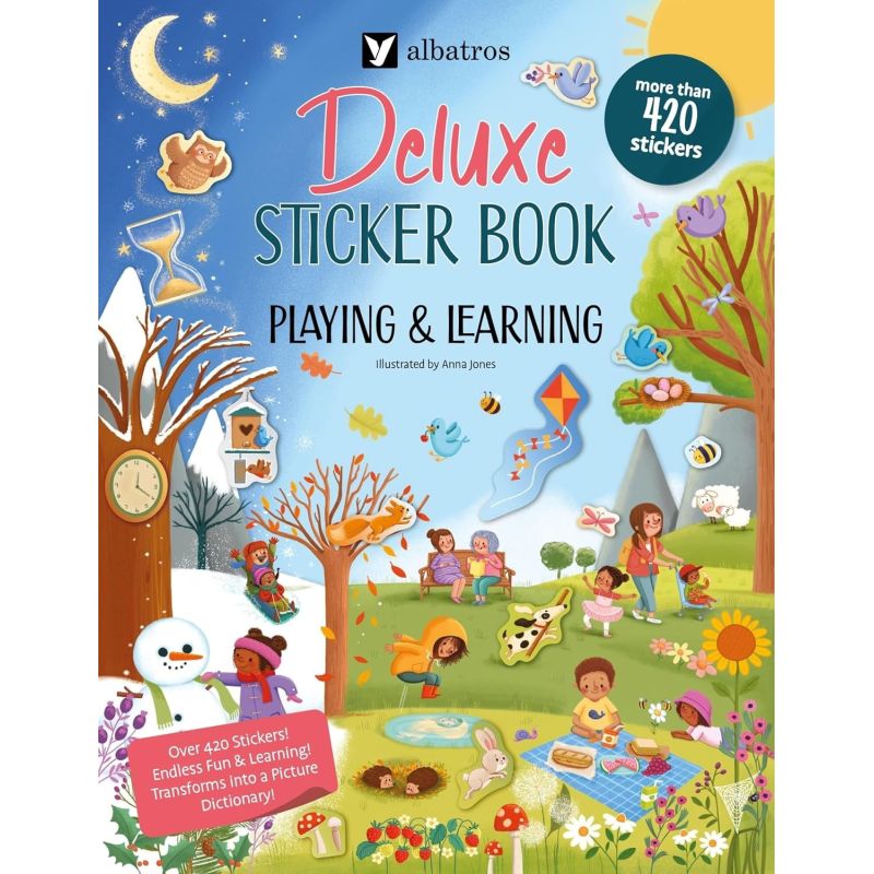 PLAYING AND LEARNING - DELUXE STICKER BOOK