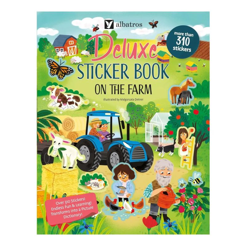 ON THE FARM - DELUXE STICKER BOOK - PB