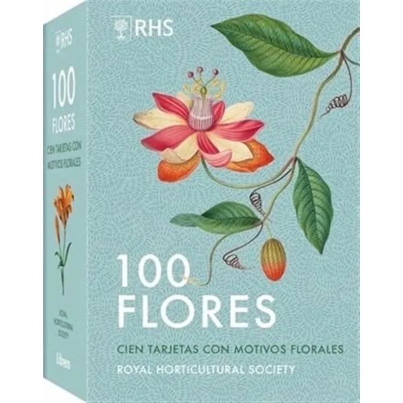 100 FLORES - CIEN TARJETAS CON MOTIVOS FLORALES - TD