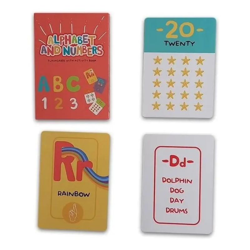 ALPHABET AND NUMBERS - FLASHCARDS + ACTIVITY BOOK - EDUCARDS - Miniatura 2