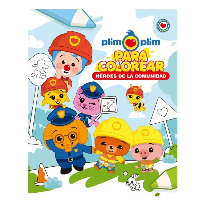 PLIM PLIM PARA COLOREAR - HEROES DE LA COMUNIDAD