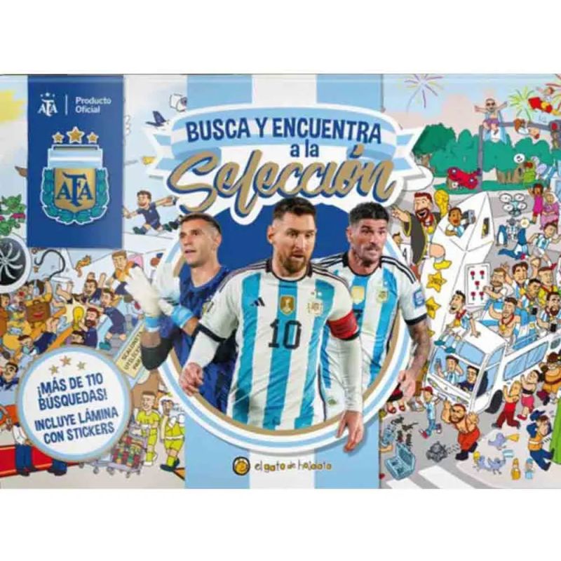 BUSCA Y ENCUENTRA A LA SELECCION - AFA - MAS DE 110 BUSQUEDAS! - INCLUYE STICKERS