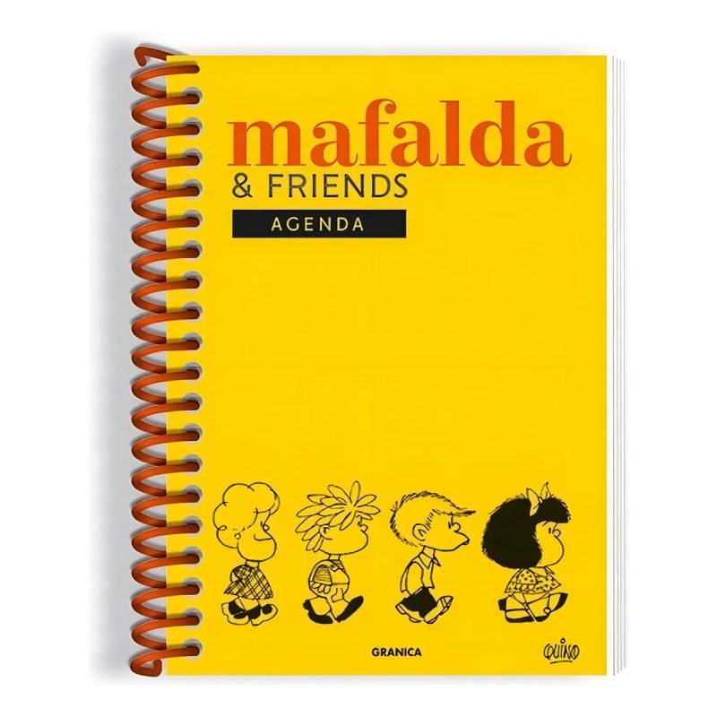 AGENDA MAFALDA PERPETUA ANILLADA FRIENDS AMARILLA - TD