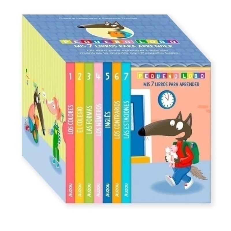MIS 7 LIBROS PARA APRENDER - PEQUEÑO LOBO - BOX SET 7 LIBROS