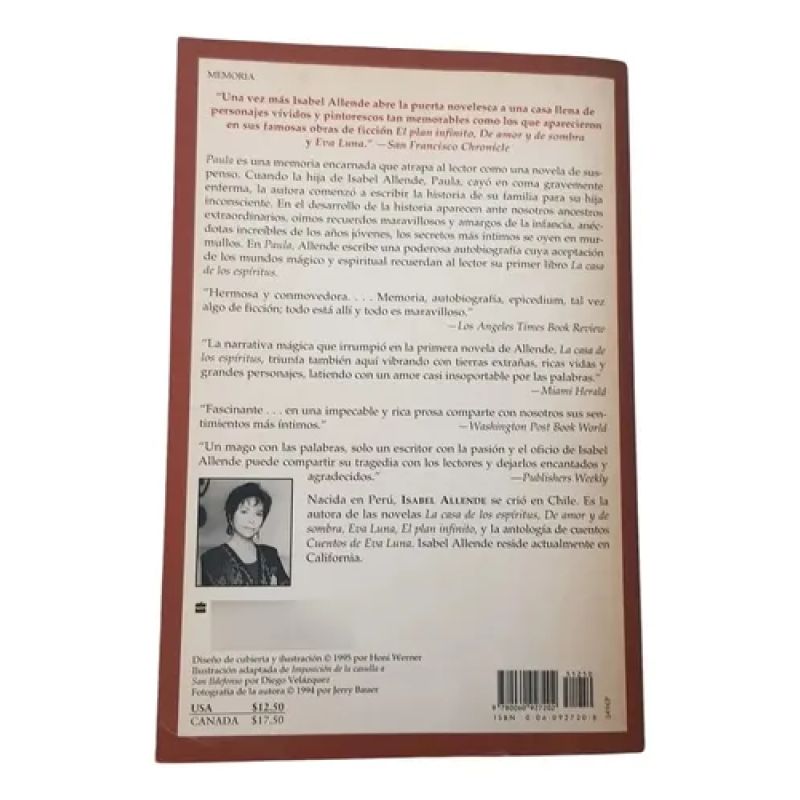 Paula - Isabel Allende - Español - Harpperlibros (Usado) - Miniatura 2