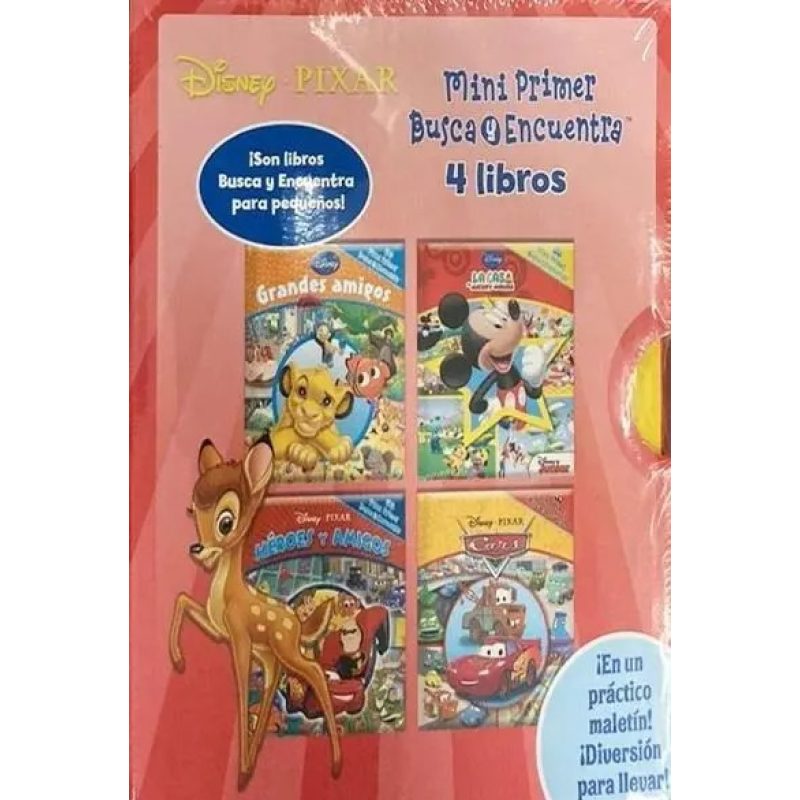 DISNEY PIXAR MINI BUSCA 4 LIBROS