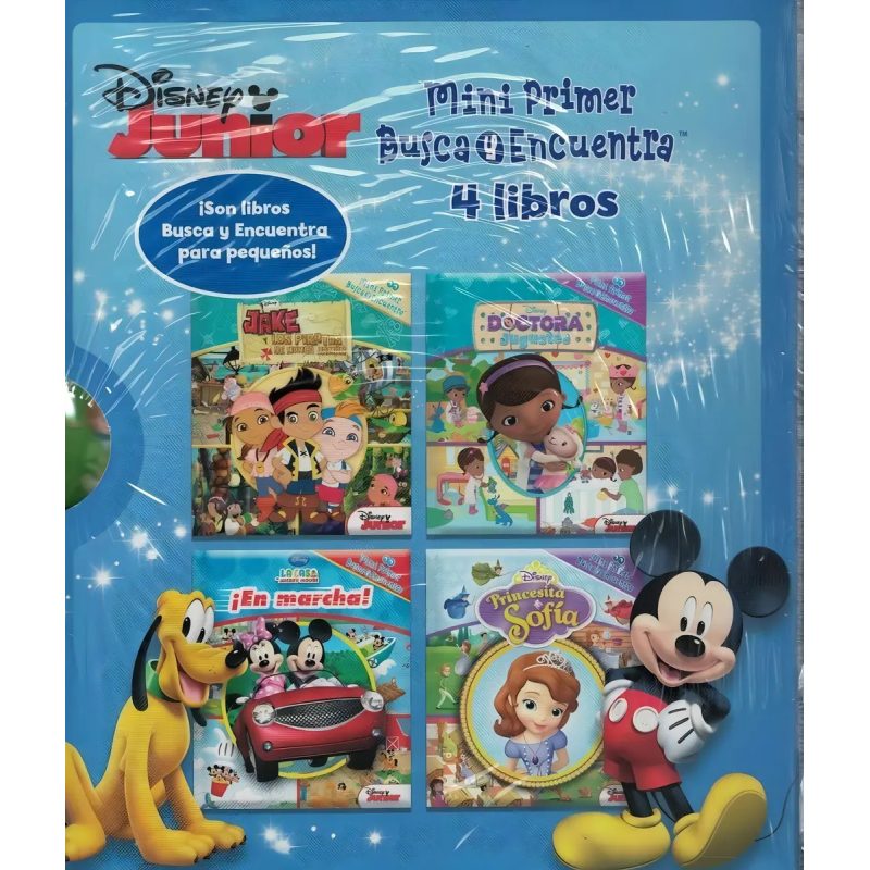 DISNEY JUNIOR MINI BUSCA 4 LIBROS