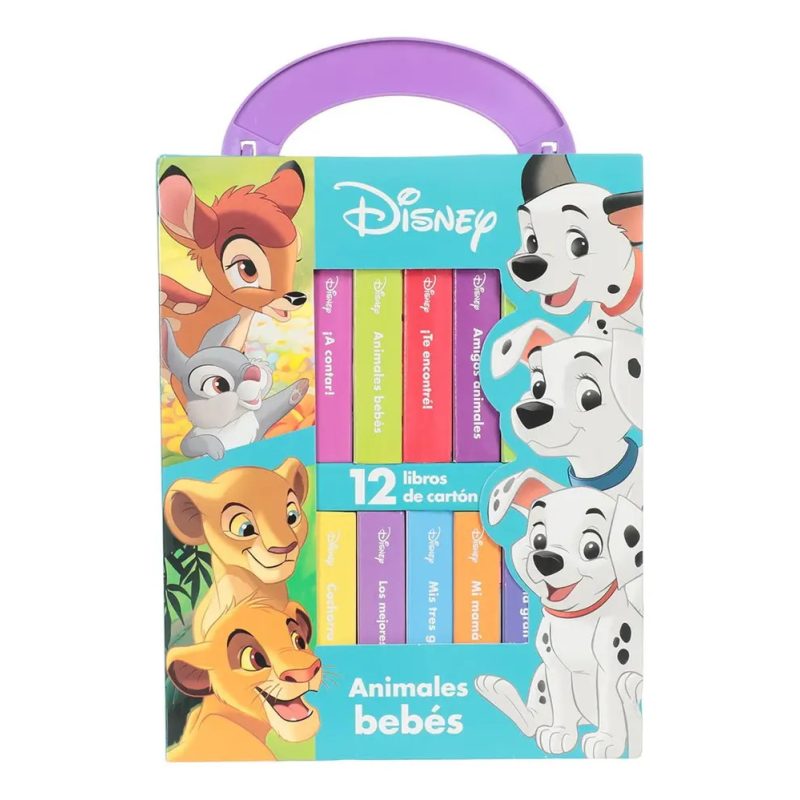 DISNEY ANIMALES BEBES CAJA X 12 LIBR