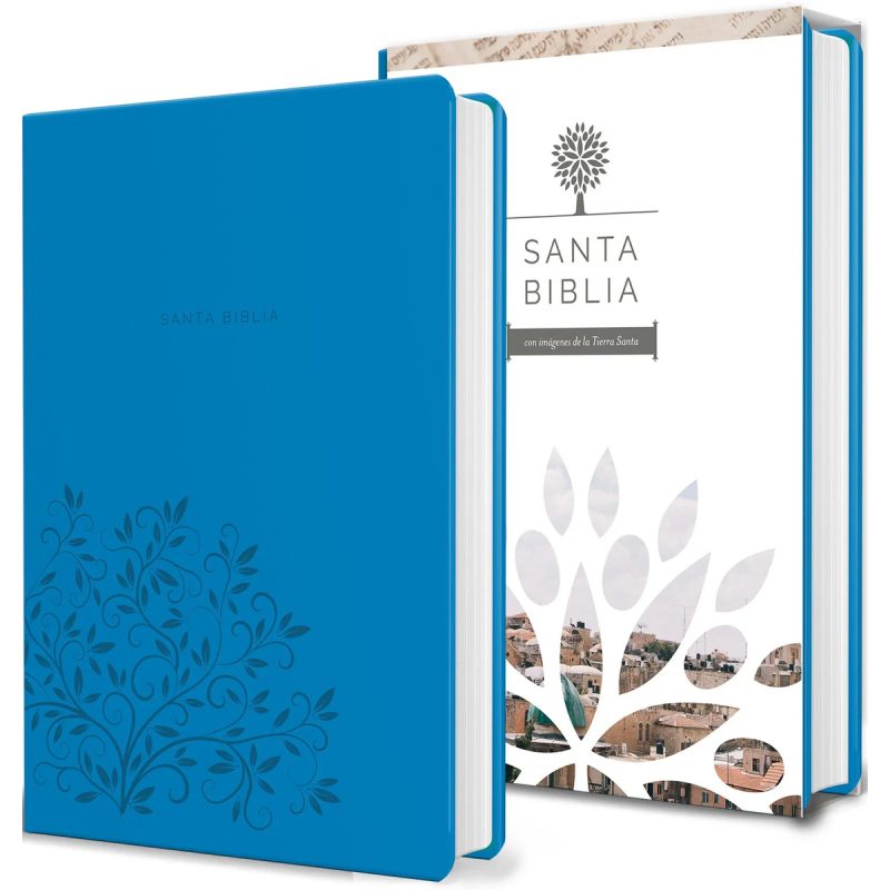 BIBLIA REINA VALERA 1960 LETRA GDE SIMIL PIEL AZUL