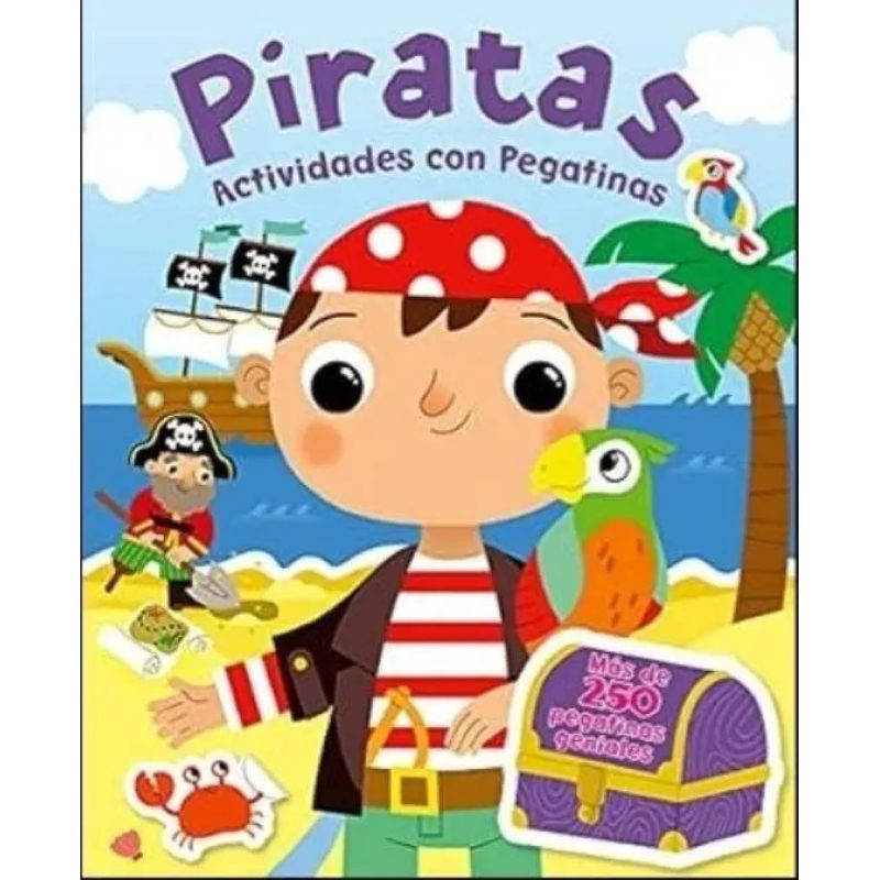 LIBRO CON STICKERS PIRATAS