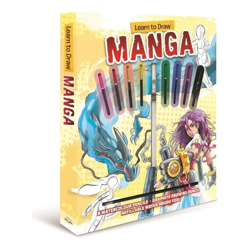 LEARN TO DRAW MANGA + LAPICES