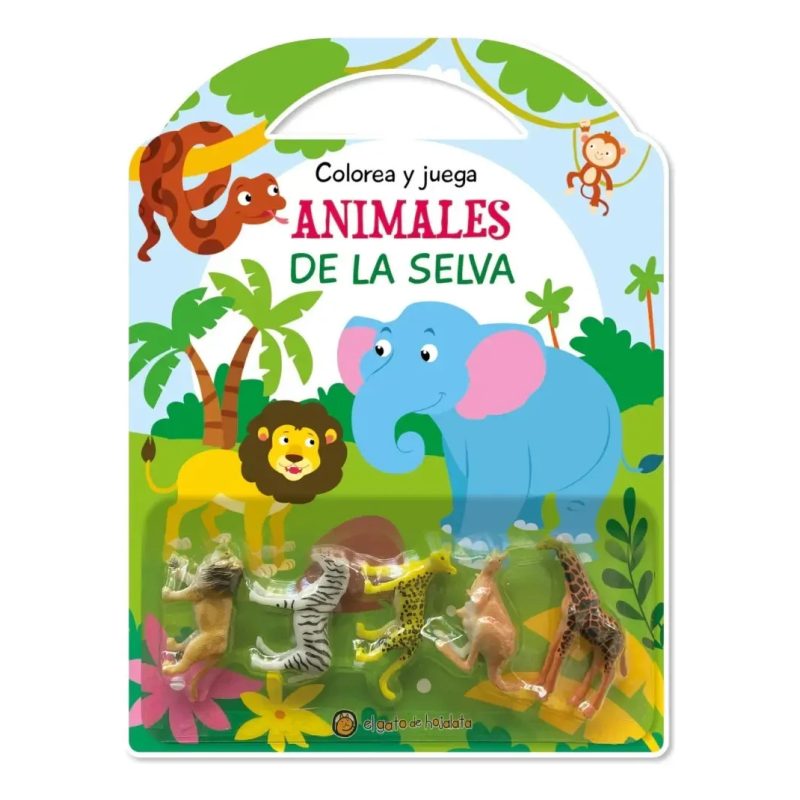ANIMALES DE LA SELVA - COLOREA Y JUEGA