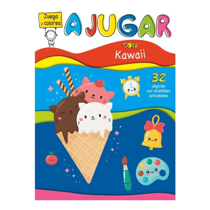 JUEGA Y COLOREA - KAWAII