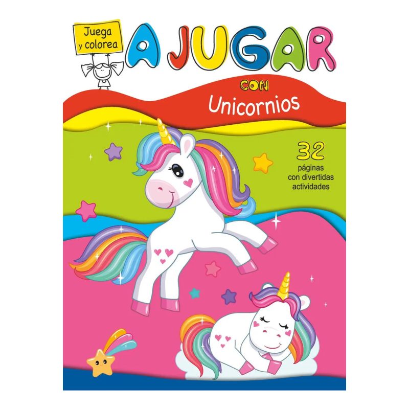 JUEGA Y COLOREA - UNICORNIOS