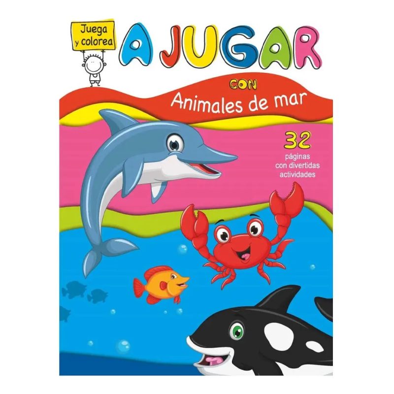 JUEGA Y COLOREA - ANIMALES DEL MAR