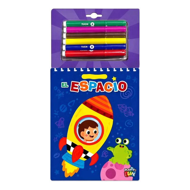 COLOREO CON NUMEROS-EL ESPACIO + 6 FIBRAS