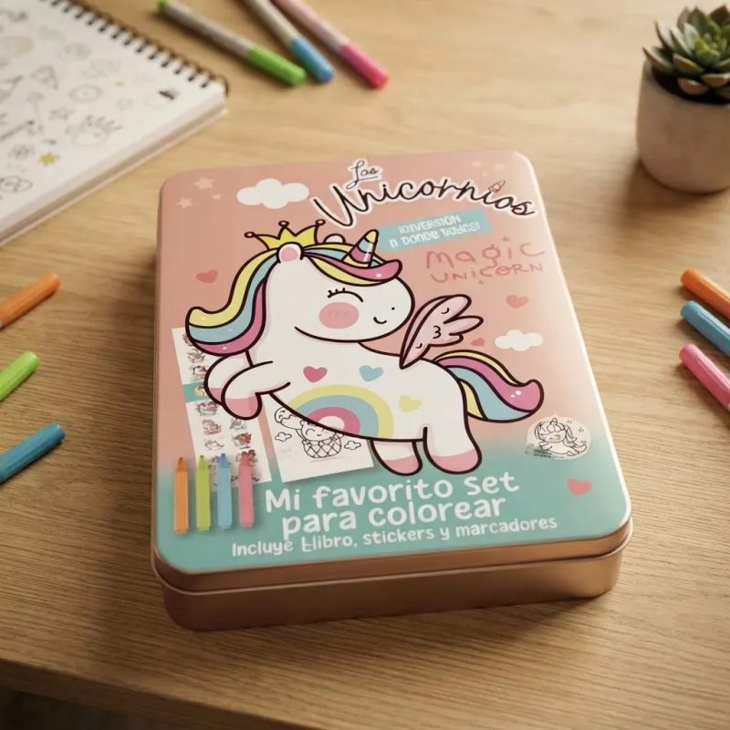 KAWAII COLOREA Y DIVIERTETE - MAGICOS - 60 STICKERS - 4 CRAYONES - 1 LIBRO