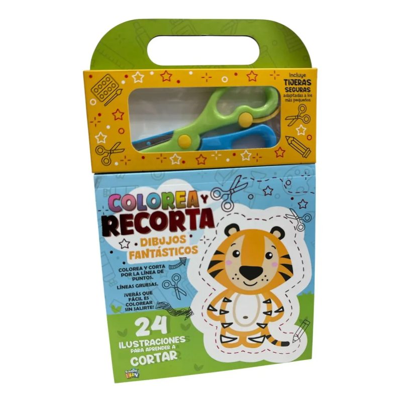 COLOREA Y RECORTA - DIBUJOS FANTASTICOS + TIJERA